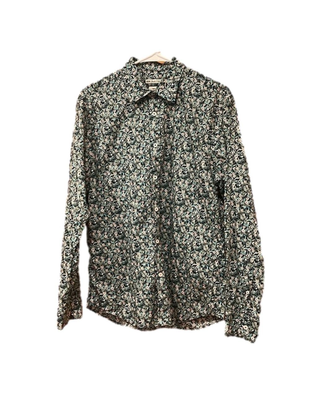 KIWI Saint Tropez Floral Button Up Shirt Large